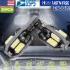 20Pcs T10 SMD5730 LED Light Bulbs 6000K Wedge Light Lamps Dome Map License Plate Car Interior Festoon Lights Kits