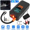3000A 150PSI 12V Portable Jump Starter with Air Compressor 9.0L Gas/8.0L Diesel Jumper Box with 3 Light Modes Power Bank LCD Display