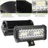 7" LED Light Bar 120W 12000LM LED Work Light Pods Offroad Driving Lights IP67 Waterproof Fog Light Spot Flood Beam for Jeep Trailer Truck Bus Boat