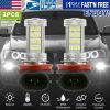 2PCS 800lm H8/H9/ H11 LED Fog DRL Light Bulb IP65 Water-Resistant 360° Beam Angle 6000K White