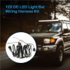 LED Light Bar Wiring Harness Kit 280W 12V 40A Power Relay Fuse On/Off Switch 10ft Length Universal Fitment Light Bar Accessories