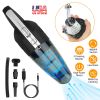 Car Handheld Vacuum Cleaner Cordless Rechargeable Hand Vacuum Portable Strong Suction Vacuum w/ Hose Nuzzle Brush For Dust Pet Hair