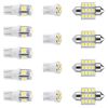 13Pcs T10 31mm Festoon LED Light Bulb Interior Dome Map LED Lights License Plate Trunk Side Positioning Lights 6000K White