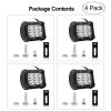 4 PCS 4” 18W Dual Row LED Waterproof Spot Light Pod Cube Light