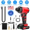 150PSI Cordless Car Tire Pump Rechargeable Tire Inflator 12V Portable Electric Air Compressor with LED Light for Car Bike Motorcycle Ball