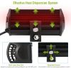 7" LED Light Bar 120W 12000LM LED Work Light Pods Offroad Driving Lights IP67 Waterproof Fog Light Spot Flood Beam for Jeep Trailer Truck Bus Boat