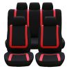9Pcs Full Set Car Seat Covers For Auto Truck SUV Universal Front Rear Car Seats Headrest Protectors Split Bench Compatible